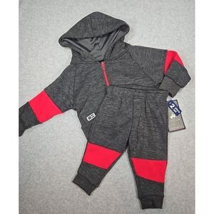 Beverly Hills Polo Club Boys Size 12 month Sweatshirt Jogger Outfit Set Gray NWT